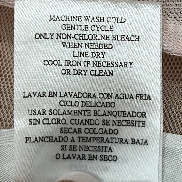 Jona Michelle Girls Spring Dress Size 12 Pink w/White Lace Overlay Like New - Picture 10 of 13